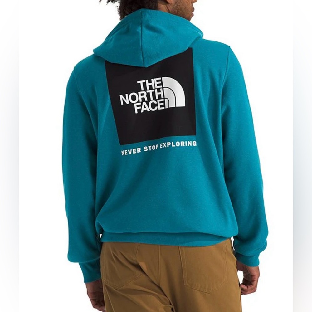 The North Face Men’s Teal Hooded Sweatshirt SIZE LARGE